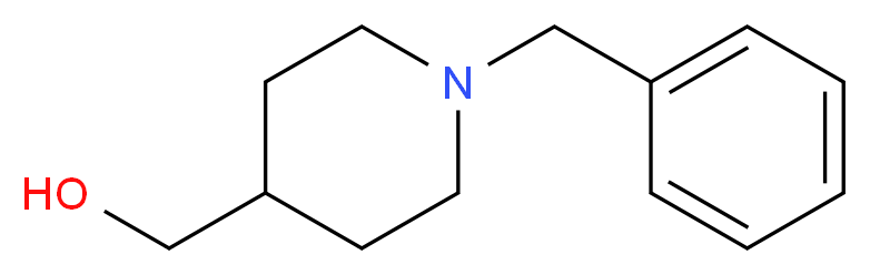 (1-benzylpiperidin-4-yl)methanol_分子结构_CAS_67686-01-5