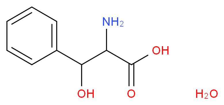 2-amino-3-hydroxy-3-phenylpropanoic acid hydrate_分子结构_CAS_207605-47-8