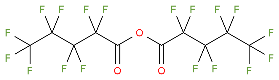 nonafluoropentanoyl 2,2,3,3,4,4,5,5,5-nonafluoropentanoate_分子结构_CAS_308-28-1