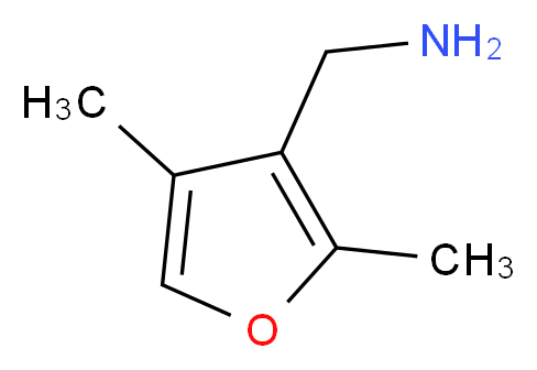 (2,4-dimethyl-3-furyl)methylamine_分子结构_CAS_1023814-75-6)