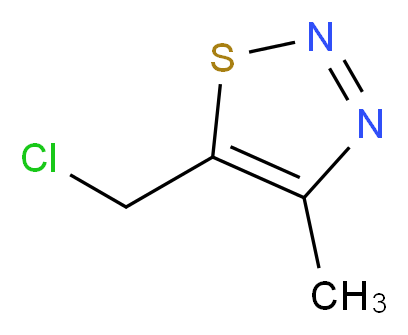 5-(chloromethyl)-4-methyl-1,2,3-thiadiazole_分子结构_CAS_82172-42-7