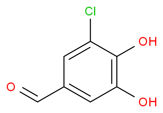 3-chloro-4,5-dihydroxybenzaldehyde_分子结构_CAS_34098-18-5)