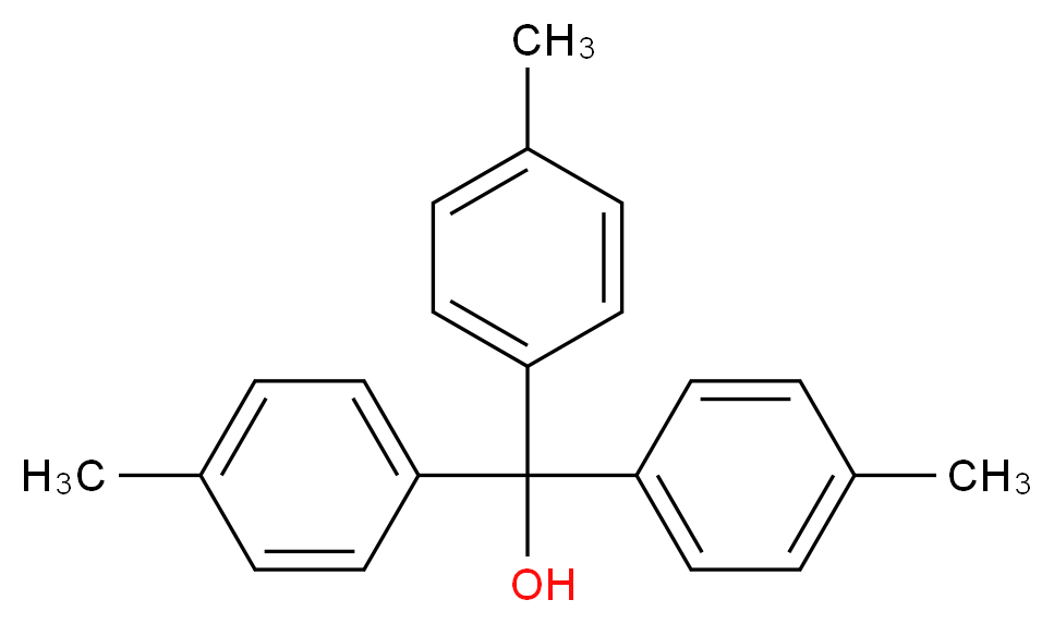 tris(4-methylphenyl)methanol_分子结构_CAS_3247-00-5