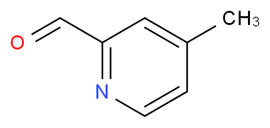 4-methylpyridine-2-carbaldehyde_分子结构_CAS_53347-60-7