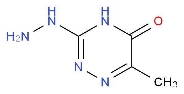 3-Hydrazino-6-methyl-4H-[1,2,4]triazin-5-one_分子结构_CAS_38736-23-1)