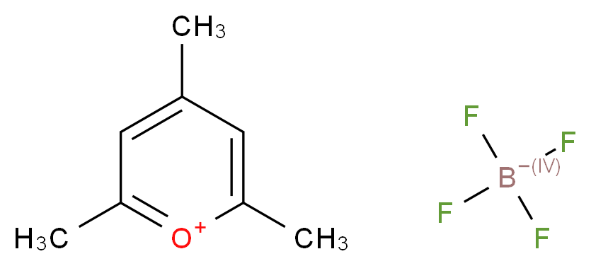 2,4,6-trimethyl-1$l^{4}-pyran-1-ylium; tetrafluoroboranuide_分子结构_CAS_773-01-3