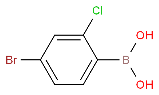 (4-Bromo-2-chlorophenyl)boronic acid_分子结构_CAS_1046861-20-4)