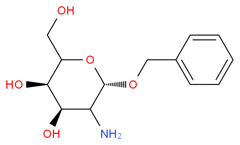 (3R,4R,6S)-5-amino-6-(benzyloxy)-2-(hydroxymethyl)oxane-3,4-diol_分子结构_CAS_738518-26-8