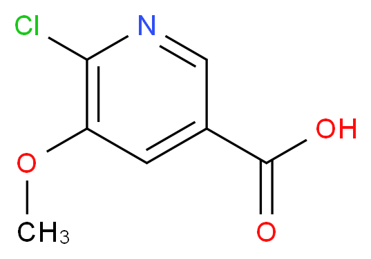 6-chloro-5-methoxypyridine-3-carboxylic acid_分子结构_CAS_915107-39-0