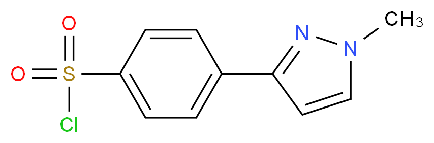 4-(1-methyl-1H-pyrazol-3-yl)benzene-1-sulfonyl chloride_分子结构_CAS_916766-81-9