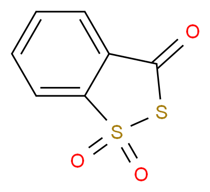 3H-1,2-苯并二硫醇-3-酮-1,1-二氧化物_分子结构_CAS_66304-01-6)