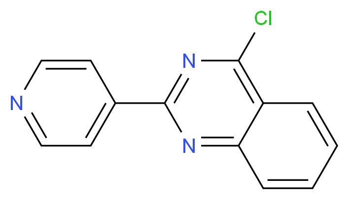 4-chloro-2-(pyridin-4-yl)quinazoline_分子结构_CAS_6484-27-1