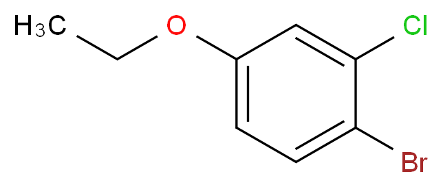 1-bromo-2-chloro-4-ethoxybenzene_分子结构_CAS_313545-43-6