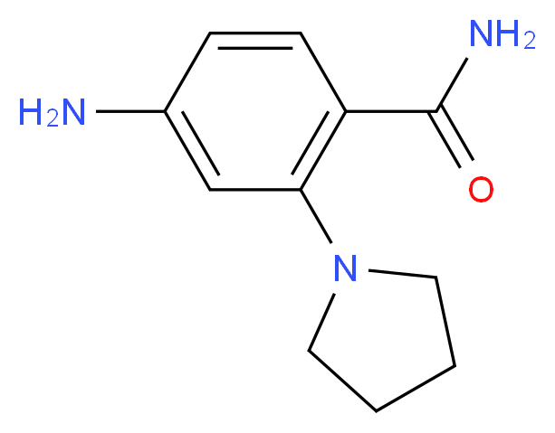 4-Amino-2-pyrrolidin-1-yl-benzamide_分子结构_CAS_)