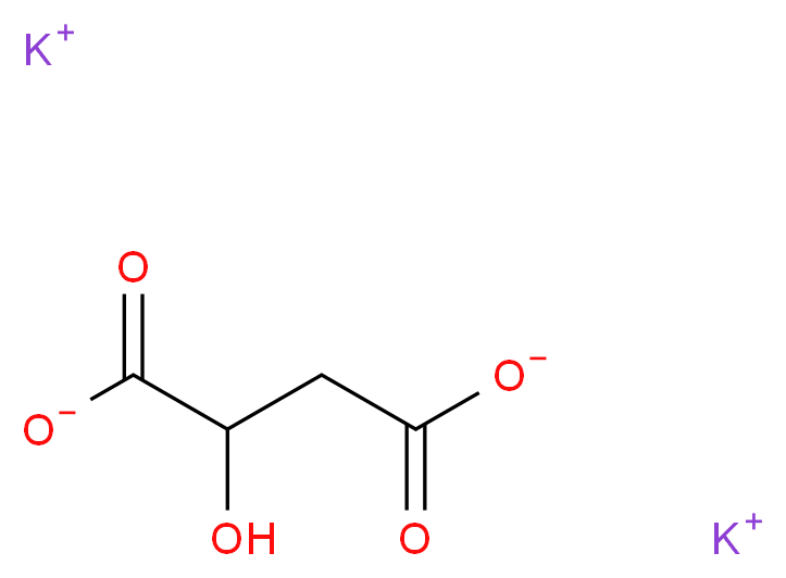 dipotassium 2-hydroxybutanedioate_分子结构_CAS_585-09-1