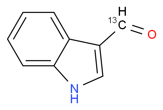 Indole-3-carboxaldehyde-13C_分子结构_CAS_1093452-52-8)