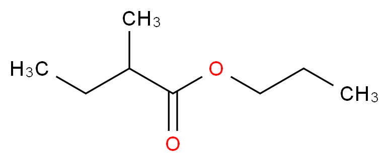 propyl 2-methylbutanoate_分子结构_CAS_37064-20-3