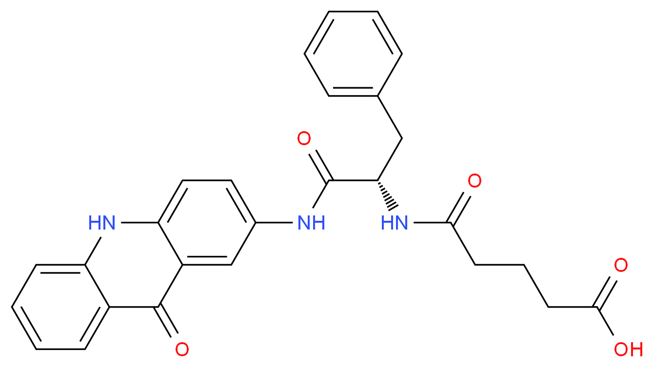 N-(N-Glutaryl-L-phenylalanyl)-2-aminoacridone_分子结构_CAS_115930-63-7)