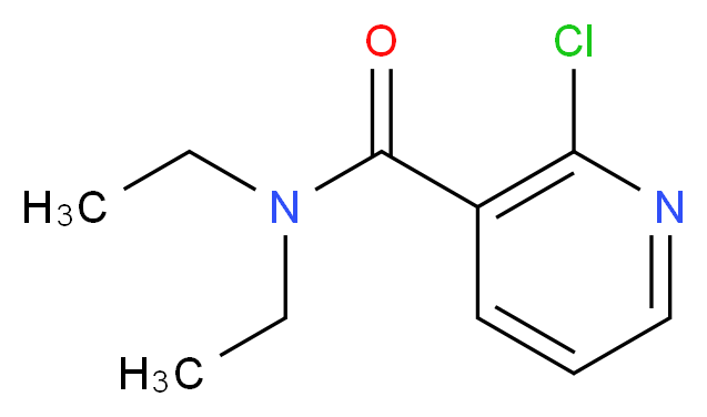 2-chloro-N,N-diethylpyridine-3-carboxamide_分子结构_CAS_38029-99-1