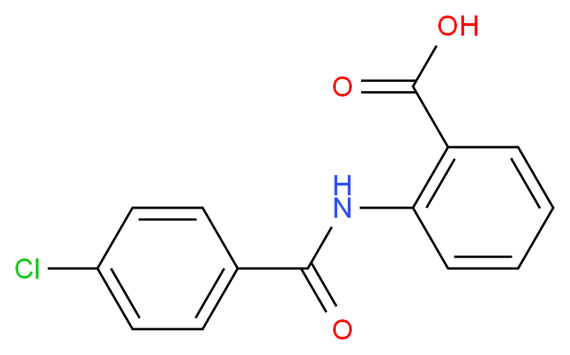 2-[(4-chlorobenzoyl)amino]benzoic acid_分子结构_CAS_34425-87-1)