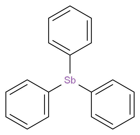 TRIPHENYLSTIBINE_分子结构_CAS_)