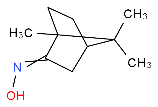 1,7,7-trimethylbicyclo[2.2.1]heptan-2-one oxime_分子结构_CAS_13559-66-5)