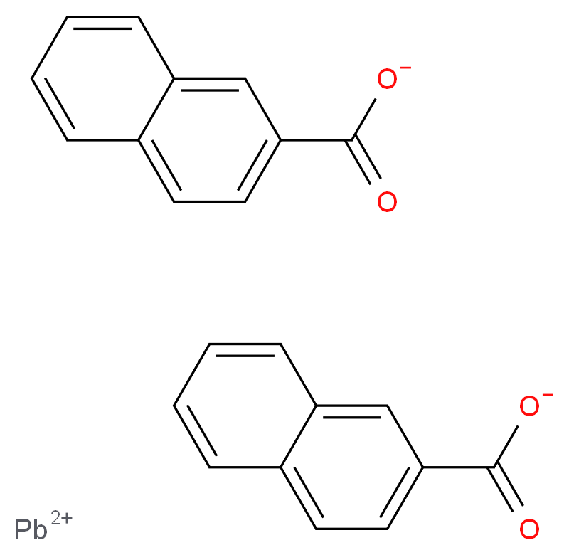 λ<sup>2</sup>-lead(2+) ion bis(naphthalene-2-carboxylate)_分子结构_CAS_61790-14-5