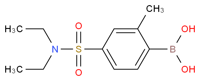 [4-(diethylsulfamoyl)-2-methylphenyl]boronic acid_分子结构_CAS_1217501-54-6