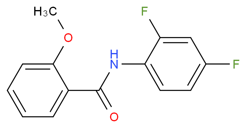 N-(2,4-difluorophenyl)-2-methoxybenzamide_分子结构_CAS_314022-67-8