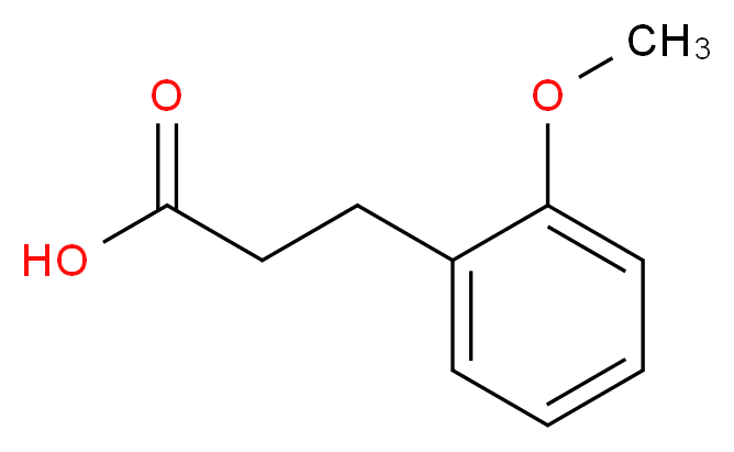 3-(2-METHOXYPHENYL)PROPIONIC ACID_分子结构_CAS_495-78-3)