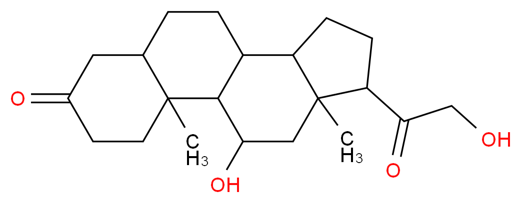 11β,21-二羟基-5β-孕甾-3,20-二酮_分子结构_CAS_566-01-8)