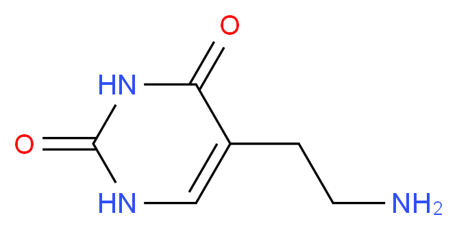 5-(2-Aminoethyl)pyrimidine-2,4(1H,3H)-dione_分子结构_CAS_221170-25-8)