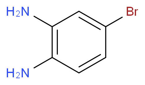 4-bromobenzene-1,2-diamine_分子结构_CAS_1575-37-7