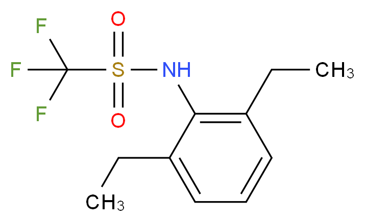 N-(2,6-二乙基苯基)-1,1,1-三氟甲磺酰胺_分子结构_CAS_72846-43-6)