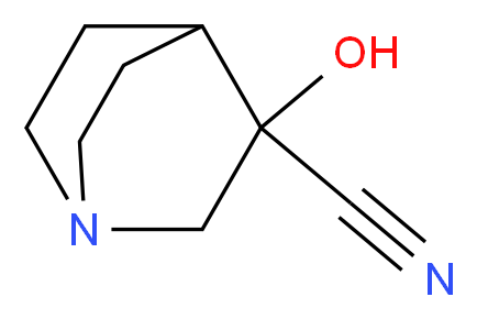 3-Hydroxyquinuclidine-3-carbonitrile_分子结构_CAS_6238-30-8)