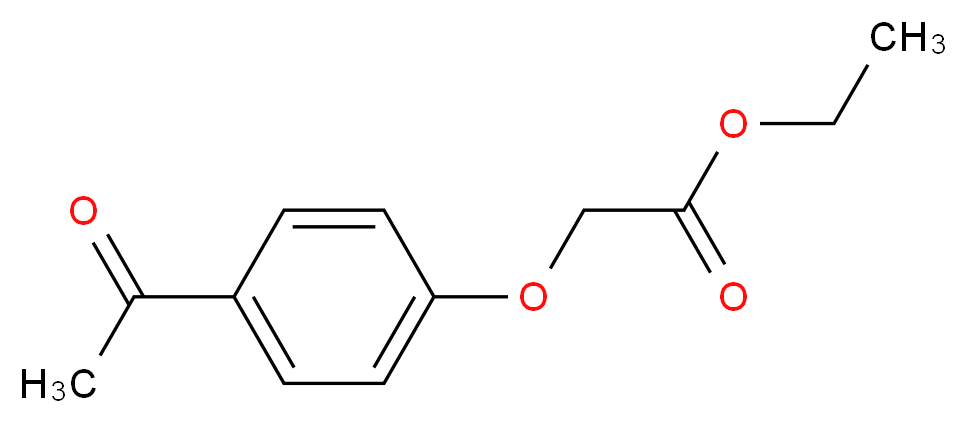 ethyl 2-(4-acetylphenoxy)acetate_分子结构_CAS_51828-69-4