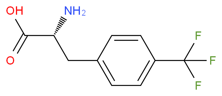 (2R)-2-amino-3-[4-(trifluoromethyl)phenyl]propanoic acid_分子结构_CAS_114872-99-0