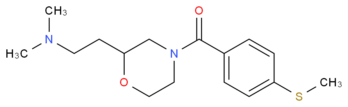 N,N-dimethyl-2-{4-[4-(methylthio)benzoyl]-2-morpholinyl}ethanamine_分子结构_CAS_)
