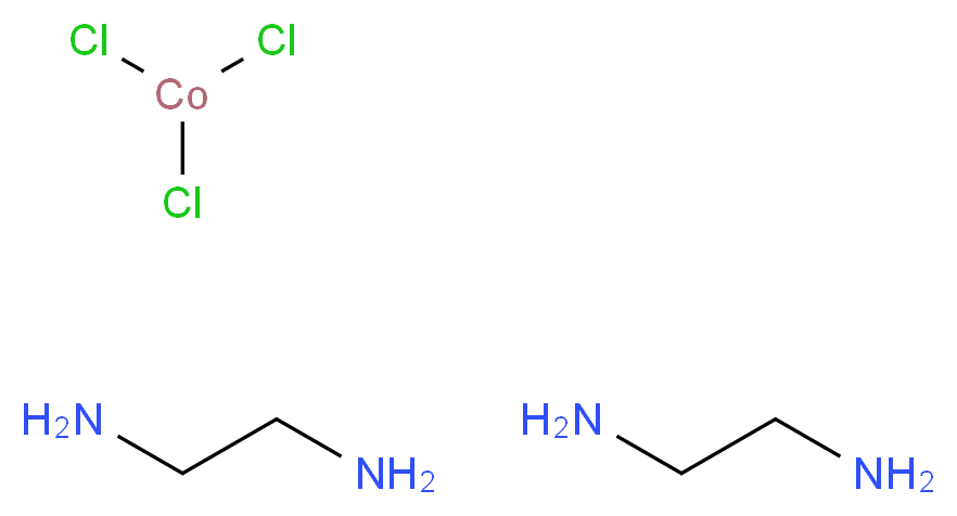 反-二氯二(乙二胺)氯化钴(III)_分子结构_CAS_)