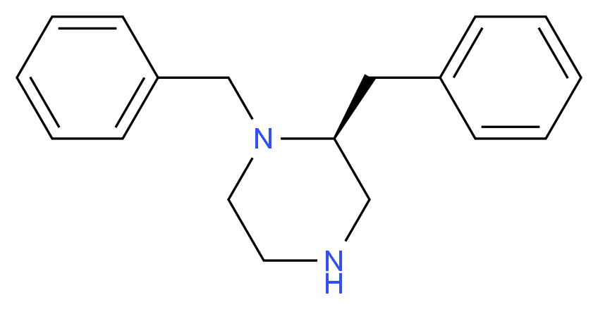 (S)-1,2-dibenzylpiperazine_分子结构_CAS_)