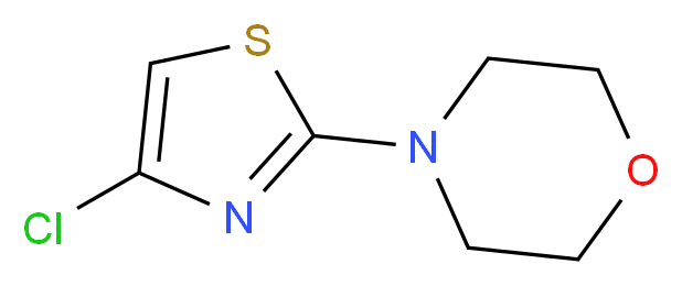 4-(4-Chlorothiazol-2-yl)morpholine_分子结构_CAS_848841-68-9)