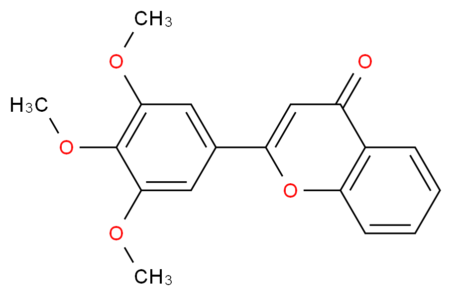 2-(3,4,5-trimethoxyphenyl)-4H-chromen-4-one_分子结构_CAS_67858-30-4
