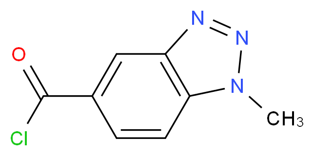 1-Methyl-1H-benzotriazole-5-carbonyl chloride_分子结构_CAS_423768-38-1)