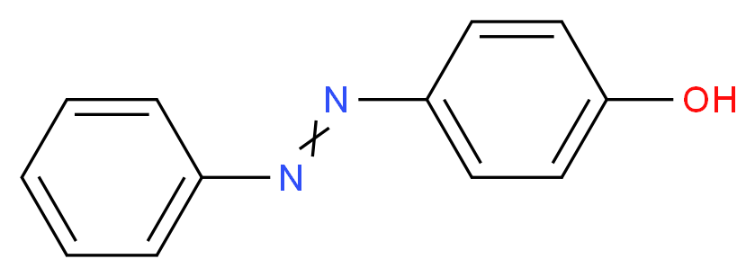 4-[(E)-2-phenyldiazen-1-yl]phenol_分子结构_CAS_1689-82-3