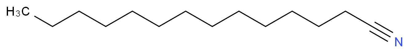 tetradecanenitrile_分子结构_CAS_629-63-0