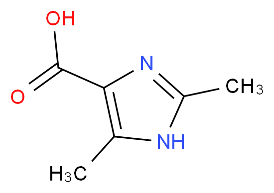2,5-dimethyl-1H-imidazole-4-carboxylic acid_分子结构_CAS_84255-24-3