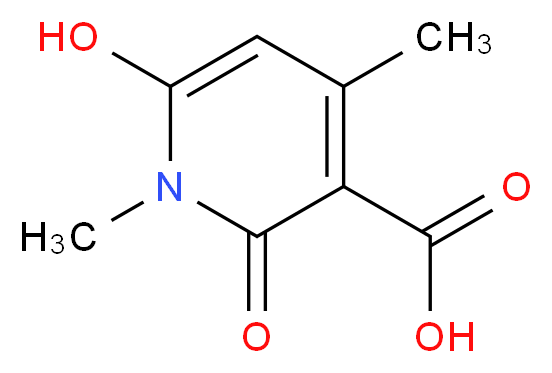 6-Hydroxy-1,4-dimethyl-2-oxo-1,2-dihydro-pyridine-3-carboxylic acid_分子结构_CAS_)