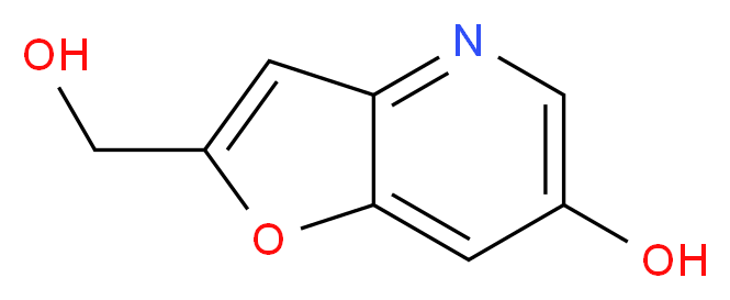 2-(Hydroxymethyl)furo[3,2-b]pyridin-6-ol_分子结构_CAS_)