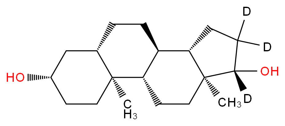 5α-Androstane-3β,17β-diol-d3_分子结构_CAS_79037-32-4)