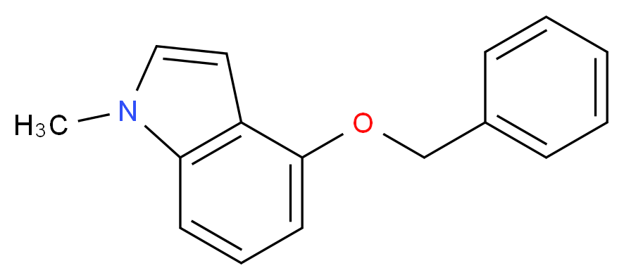 4-(Benzyloxy)-1-methyl-1H-indole_分子结构_CAS_13523-93-8)